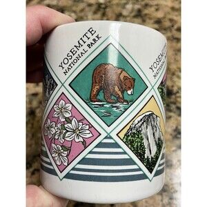 Nice Vintage YOSEMITE National Park 1990s Graphic Coffee Mug Rare